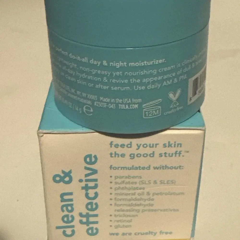 Tula 24-7 Moisture Hydrating Day & Night Cream Net Wt. 0.49oz New in Box